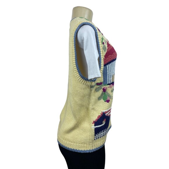 Orvis Women’s Yellow Knitted Vest Sz M - NWT - Picture 6 of 8